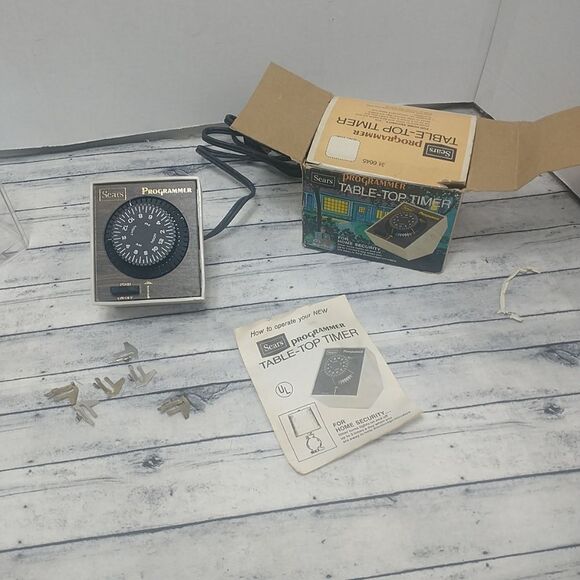 Sears Vintage Table-top Timer Model 34 6645 Home Security & Lighting Automation. - Picture 1 of 6